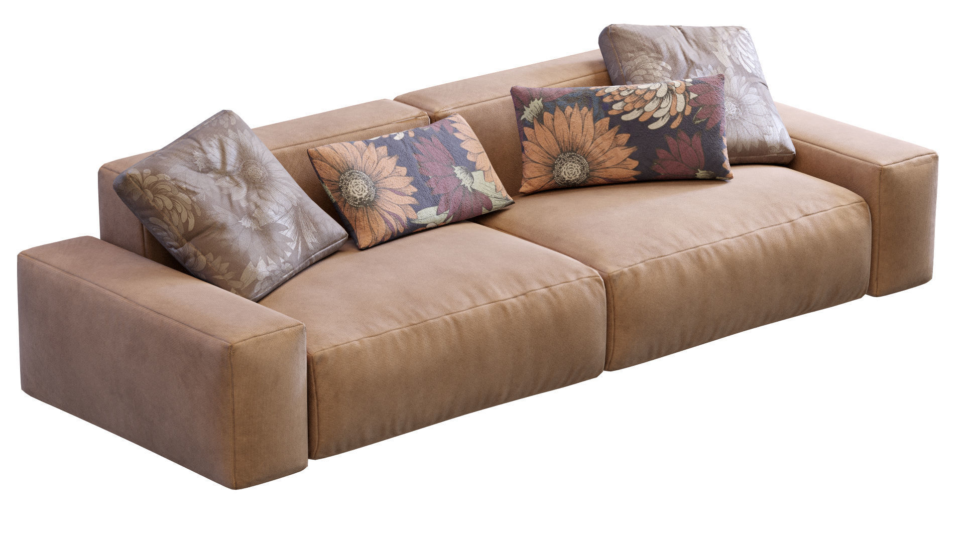 Jesse sofa Daniel Low-poly 3D model_3