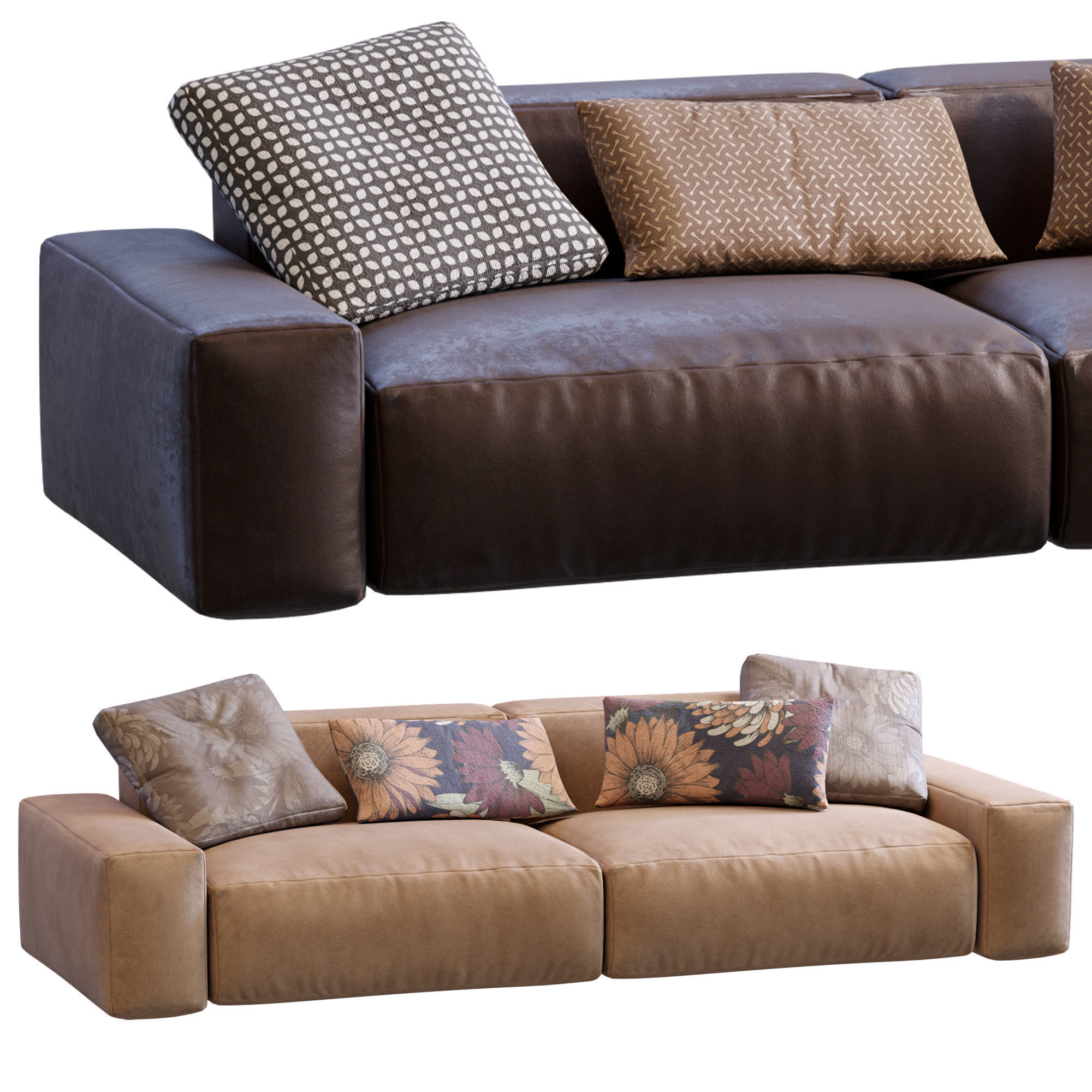 Jesse sofa Daniel Low-poly 3D model_31