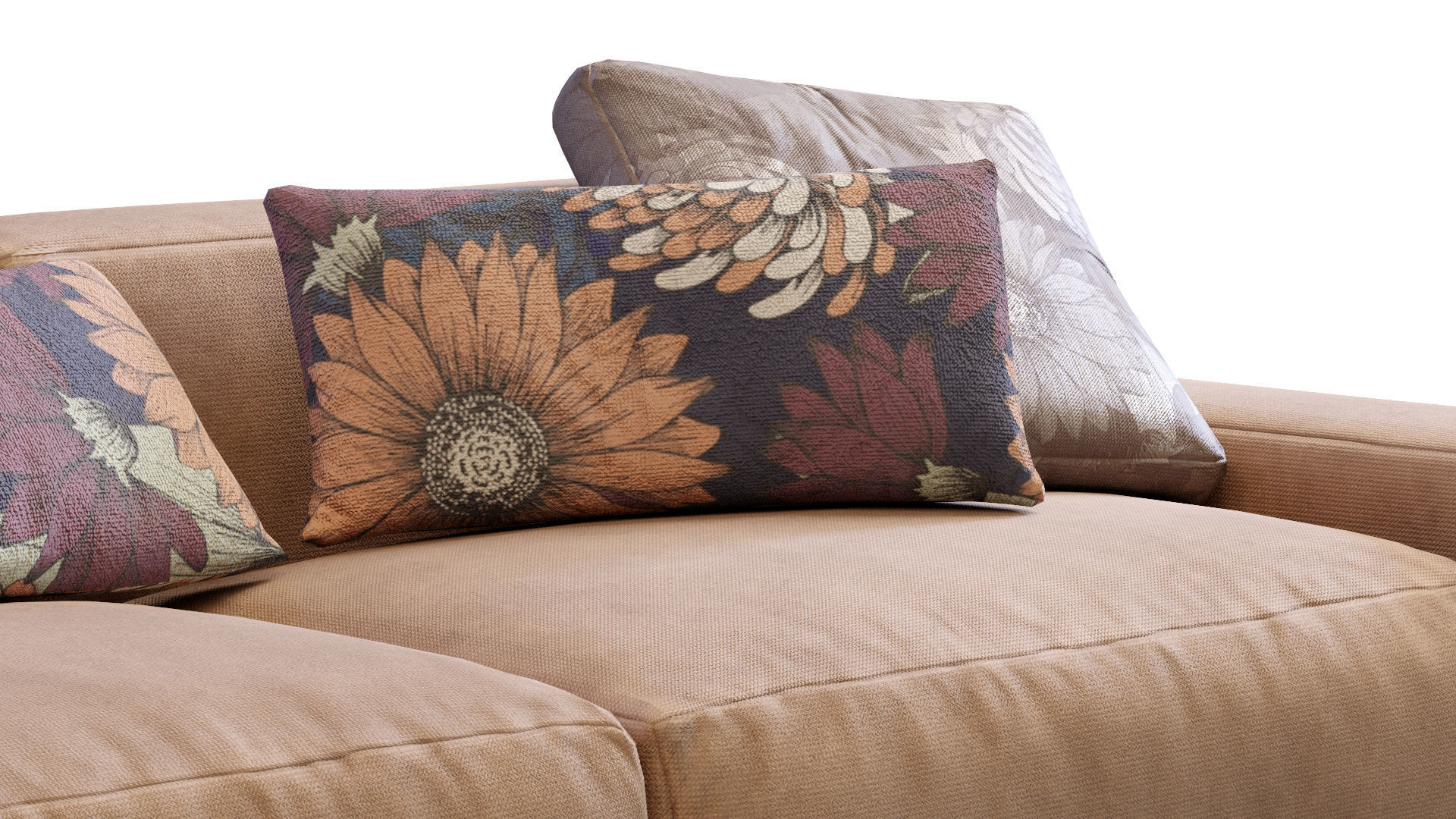 Jesse sofa Daniel Low-poly 3D model_1