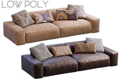 Jesse sofa Daniel Low-poly 3D model_23