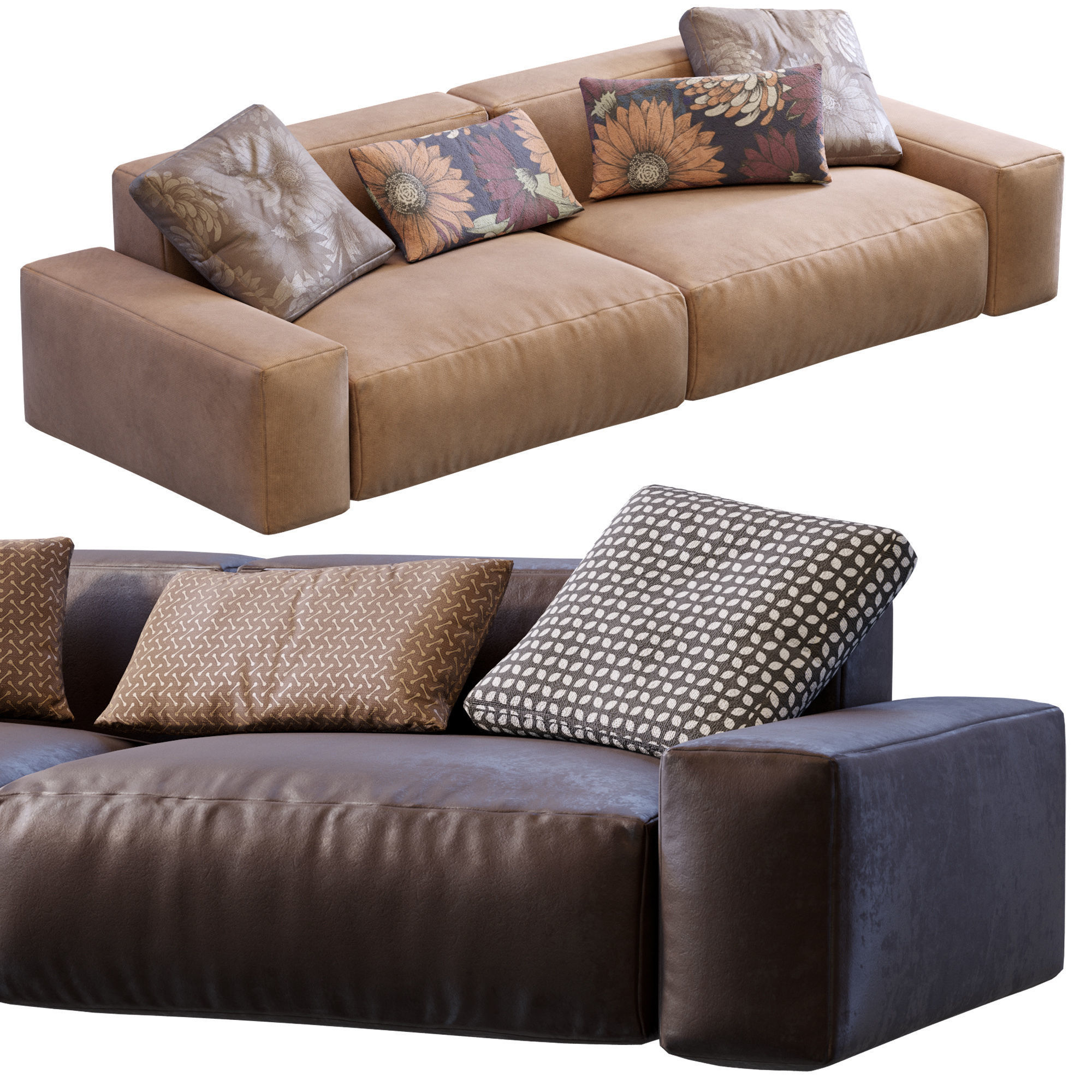 Jesse sofa Daniel Low-poly 3D model_20