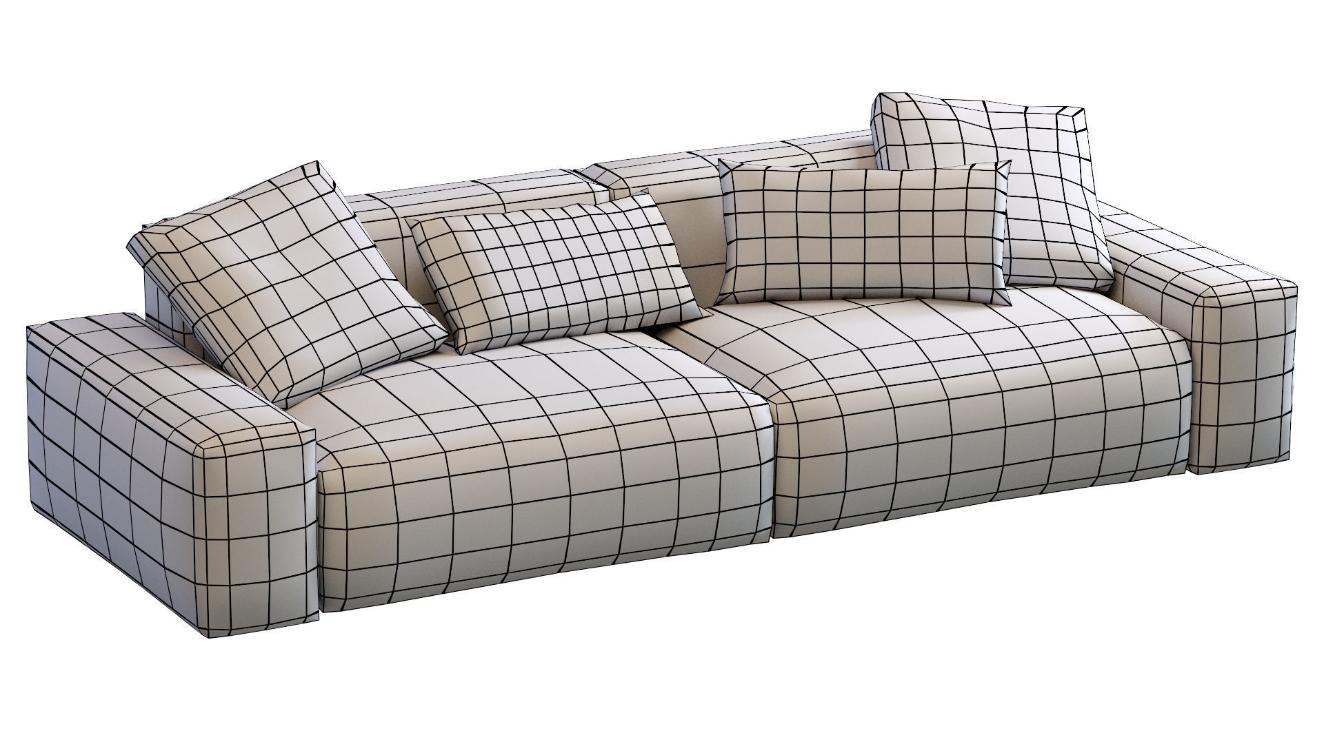 Jesse sofa Daniel Low-poly 3D model_19