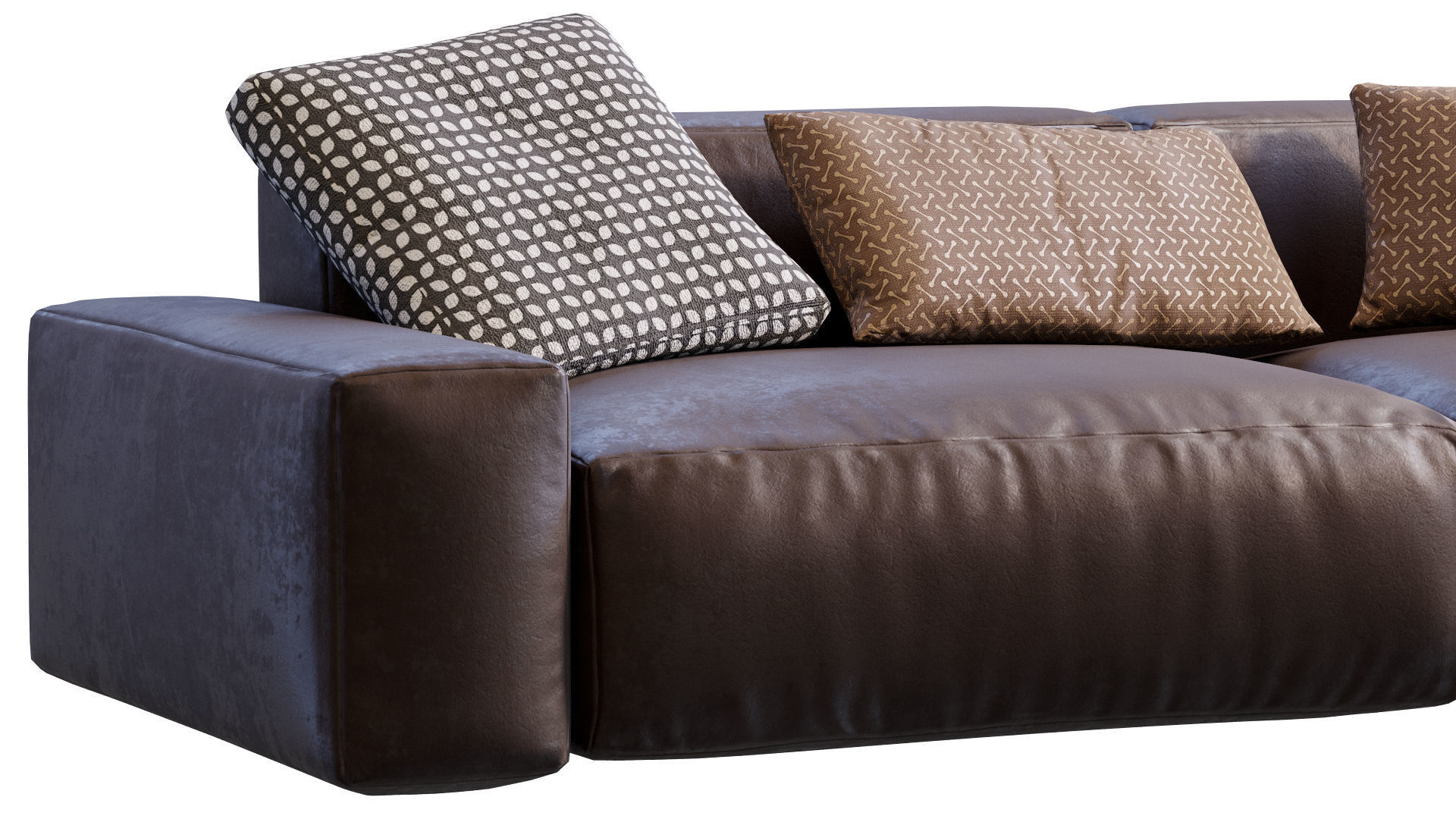 Jesse sofa Daniel Low-poly 3D model_2