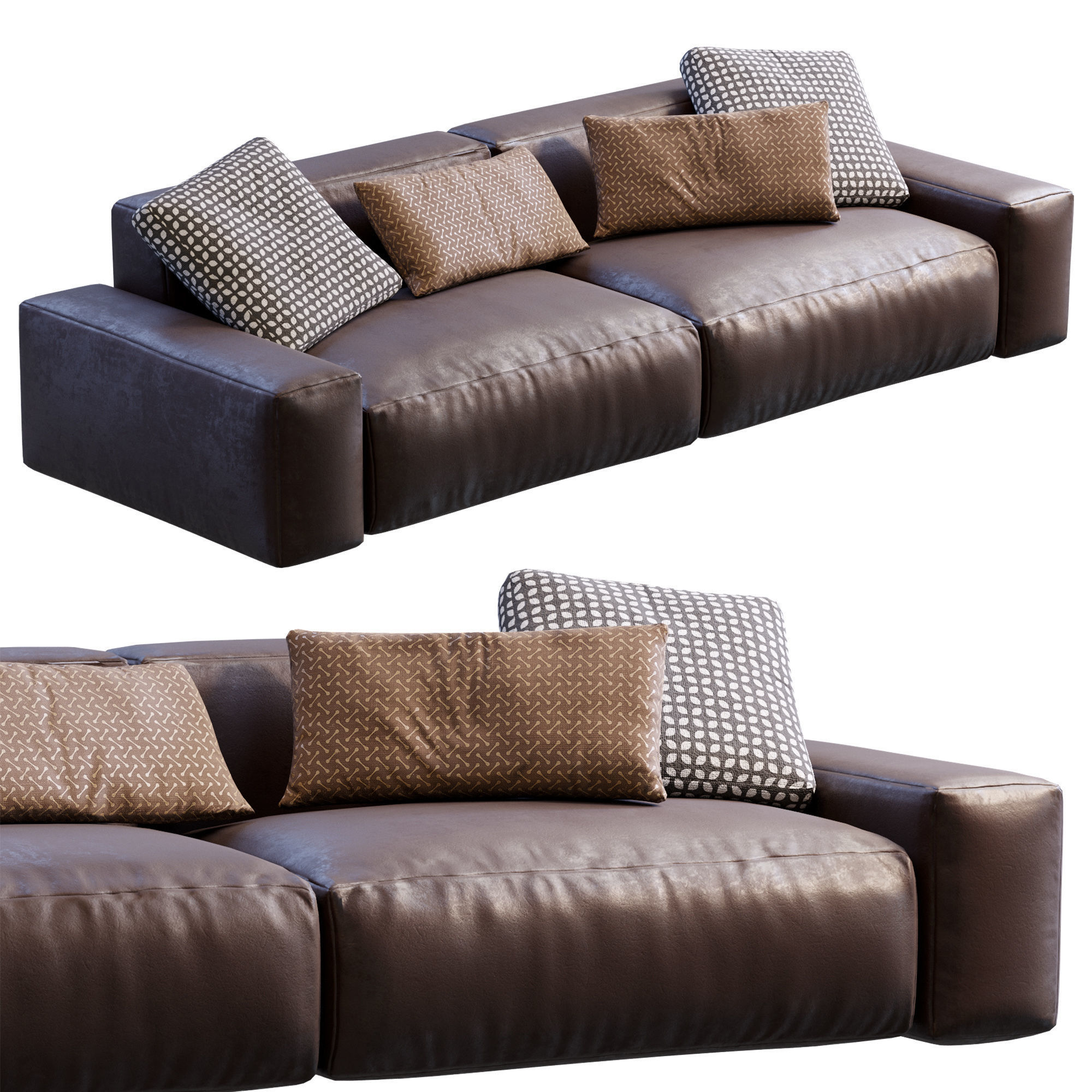 Jesse sofa Daniel Low-poly 3D model_24
