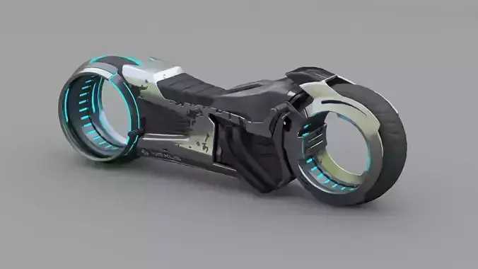 sci-fi tron bike 3D model