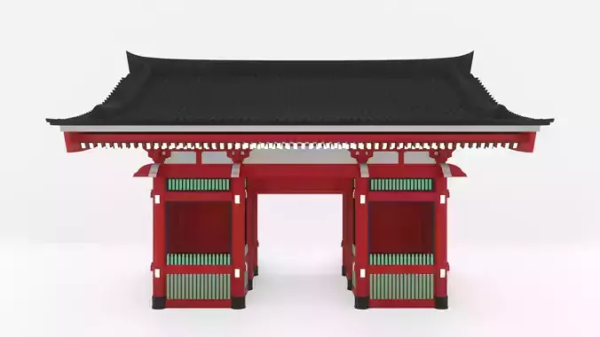 Kaminarimon - Thunder Gate Free 3D model