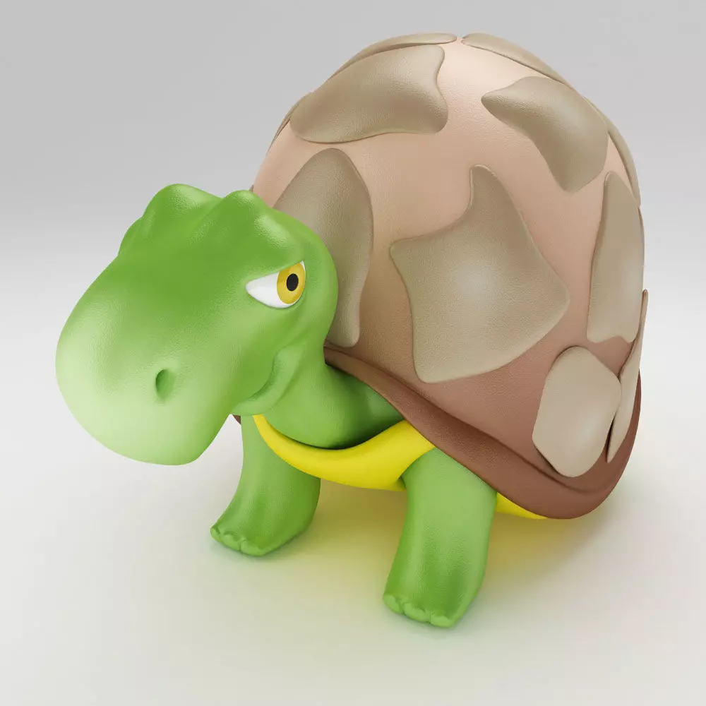 Tortoise 3d model 2 toy turtle 3D model_0
