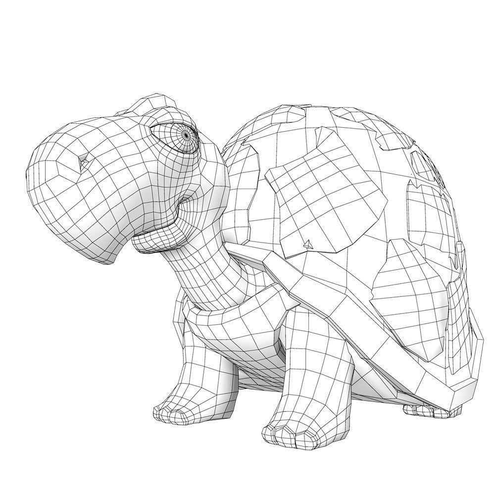 Tortoise 3d model 2 toy turtle 3D model_7