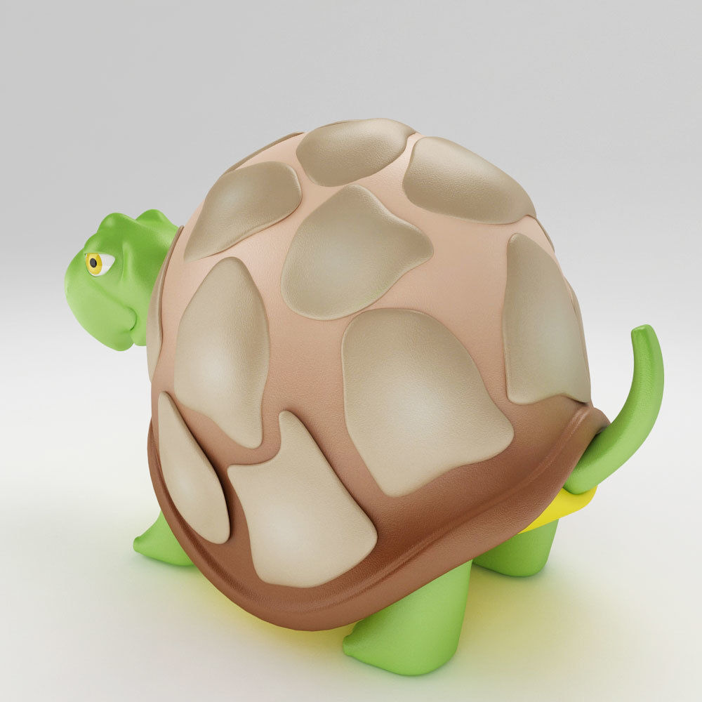 Tortoise 3d model 2 toy turtle 3D model_2