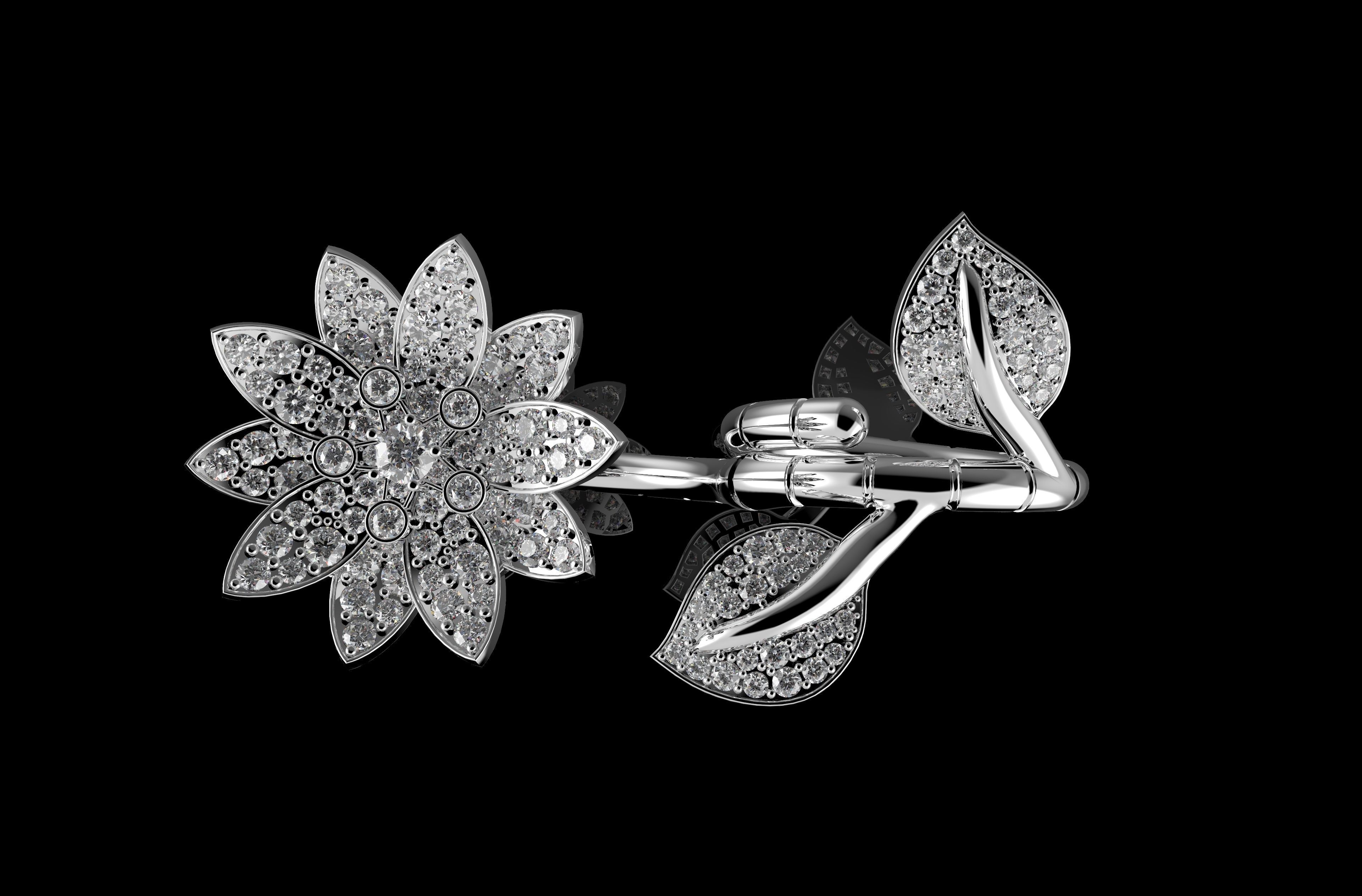 Lotus Ring 3D print model_2