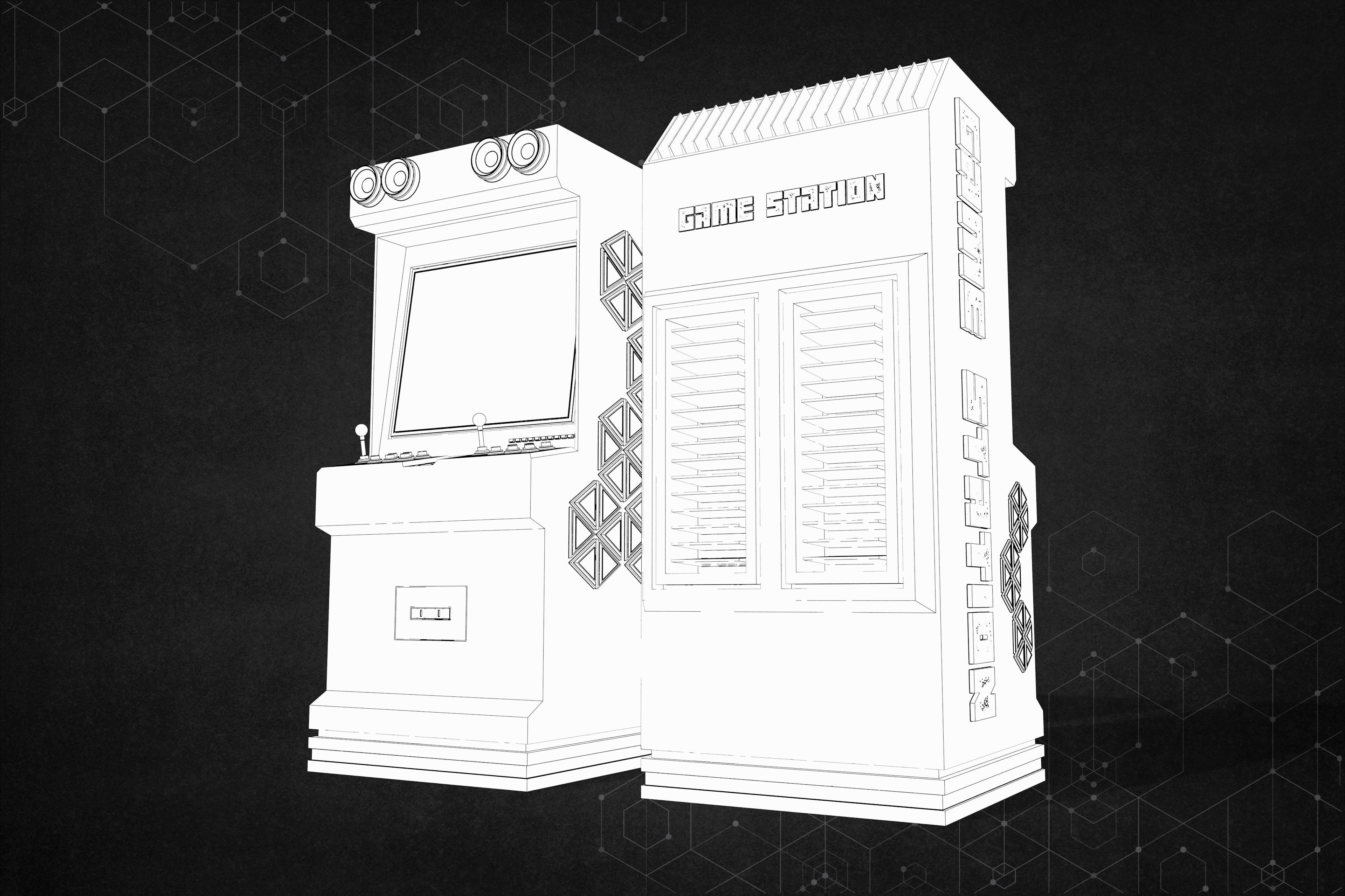 Game box 3D model_5