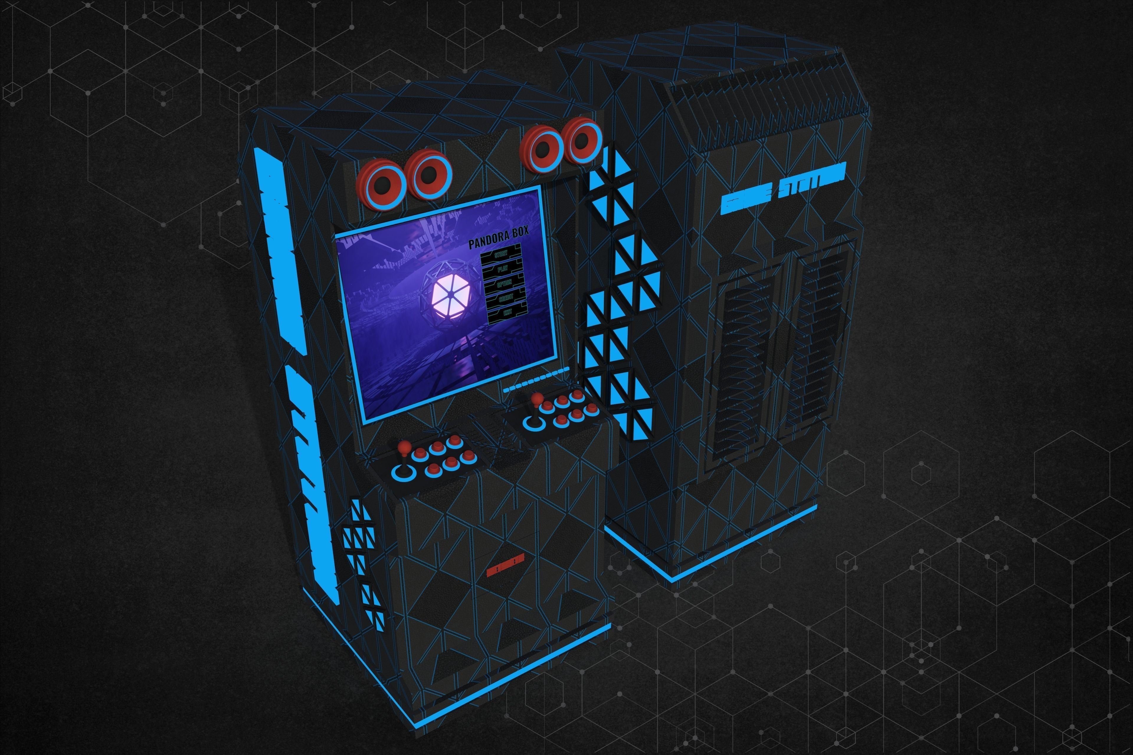 Game box 3D model_3