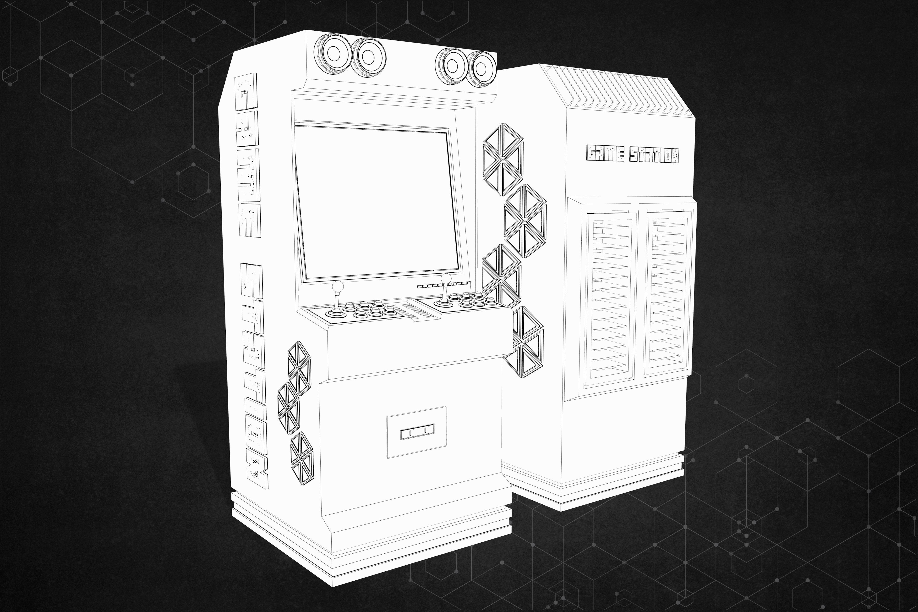 Game box 3D model_4