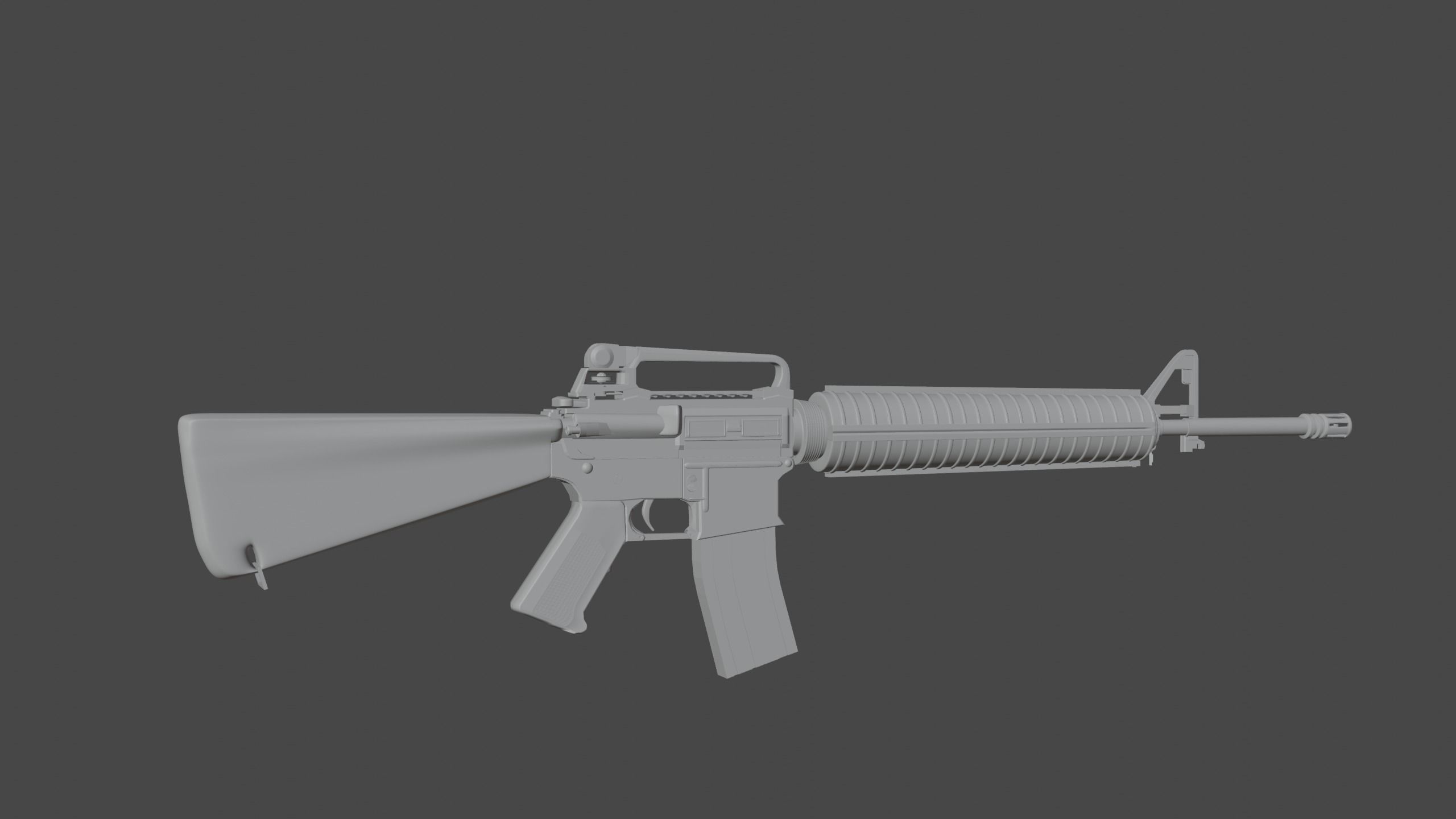 M16 Rifle 3D model_2