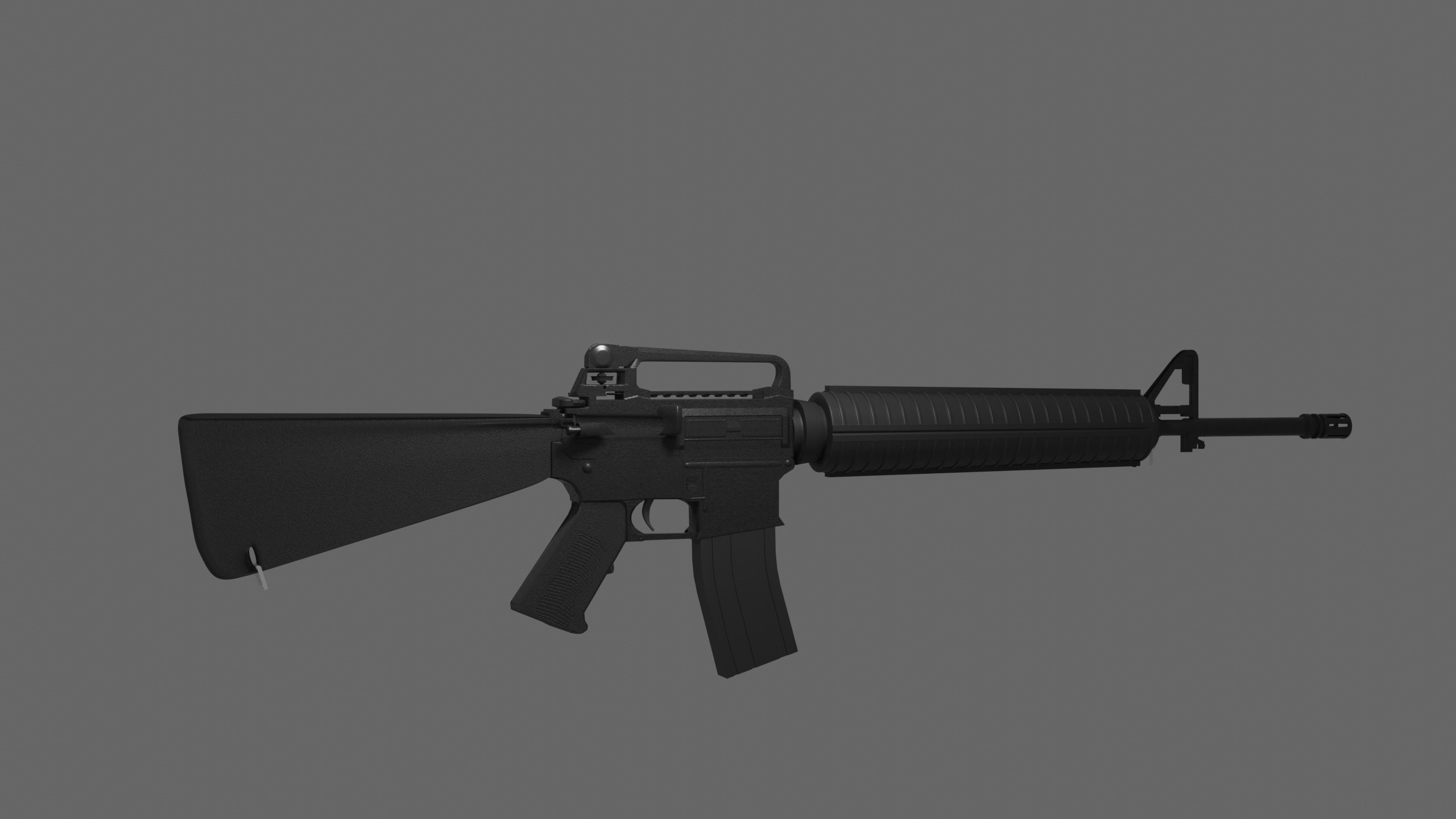 M16 Rifle 3D model_8