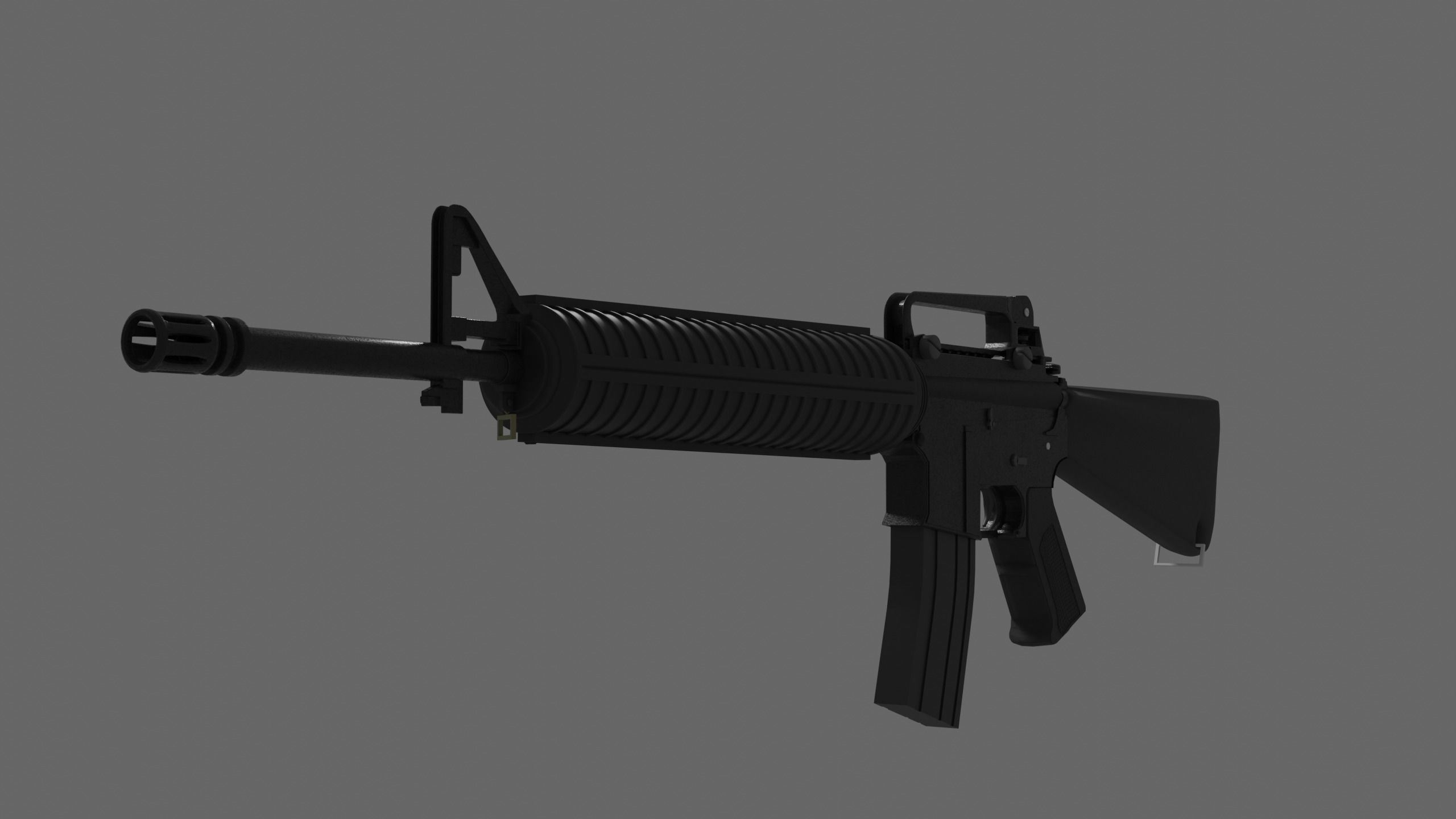 M16 Rifle 3D model_3