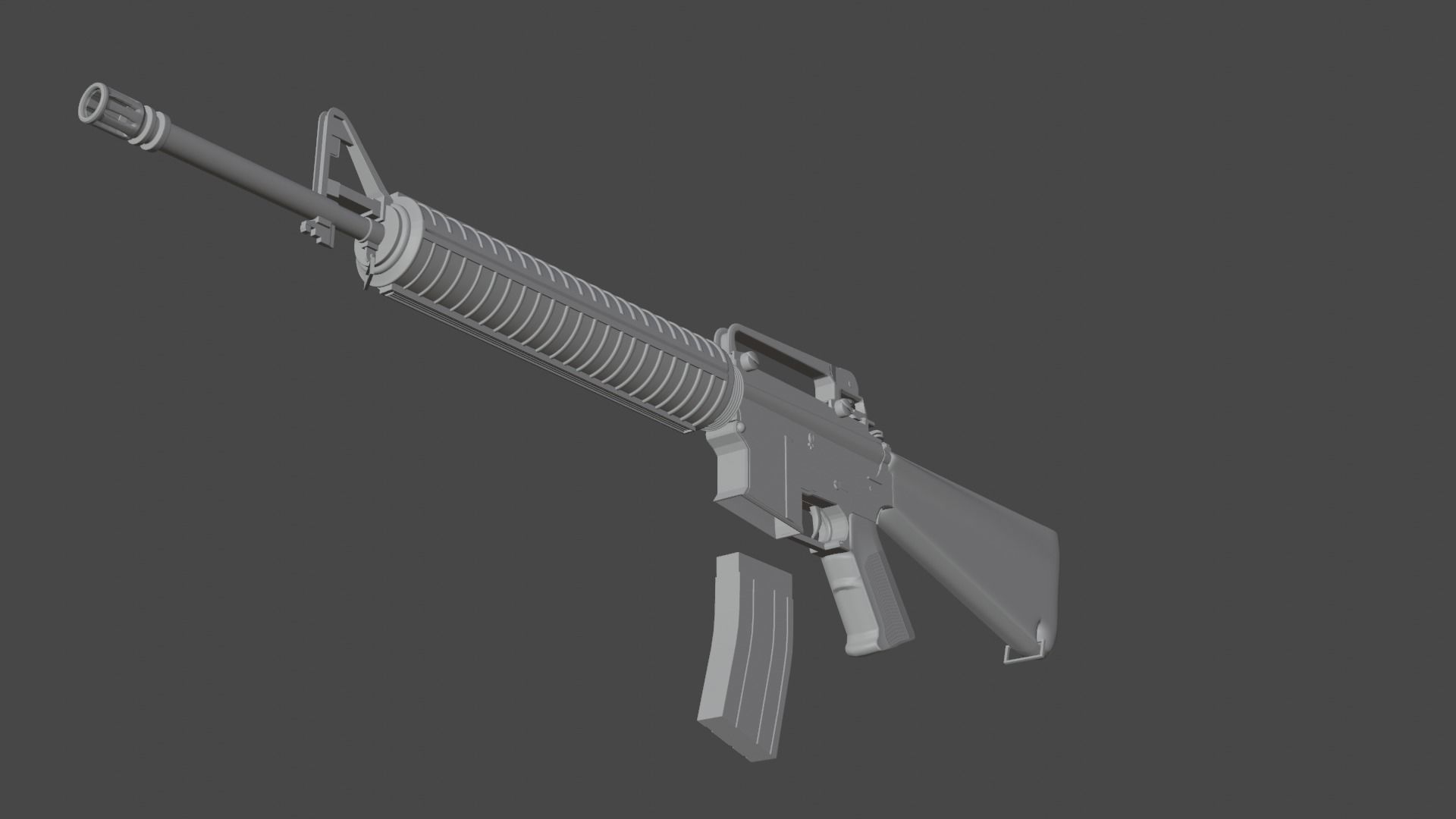 M16 Rifle 3D model_4