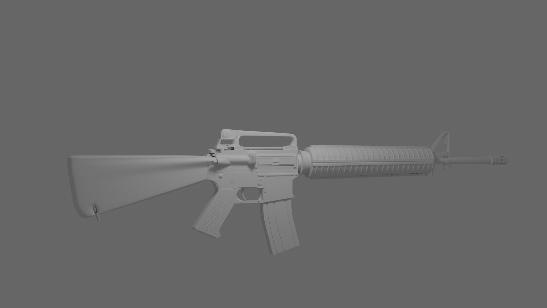 M16 Rifle 3D model_6