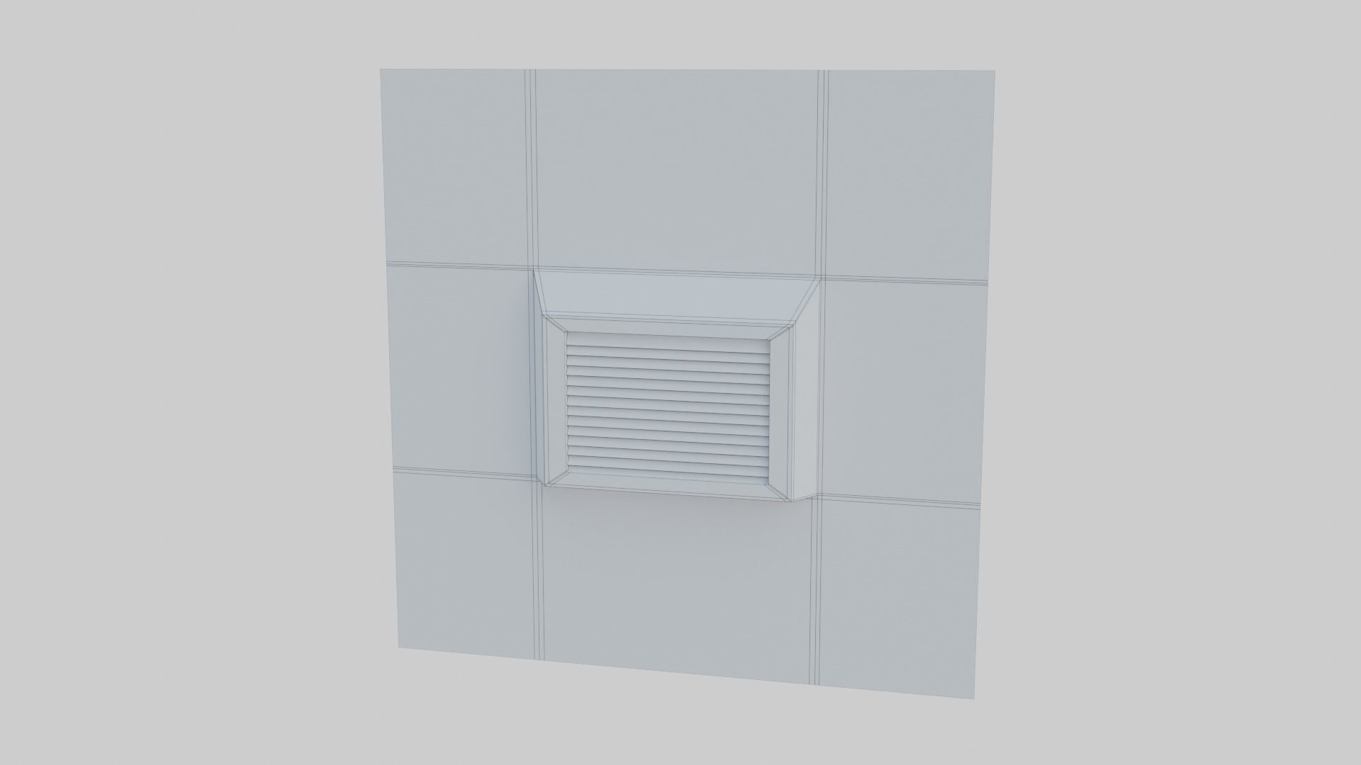 Sci-Fi building elements Low-poly 3D model_14