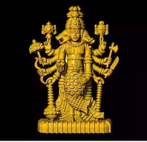 dasavatar gold statue of goddess durga