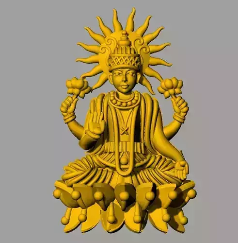 dasavatar golden statue of lord ganesha