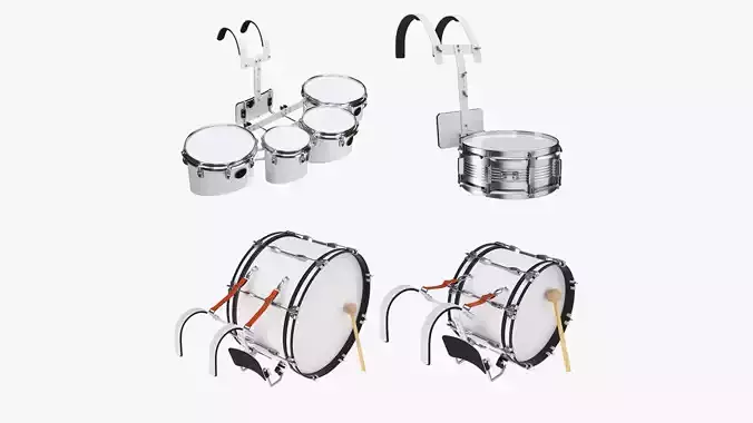 Marching equipment 3D Model Collection