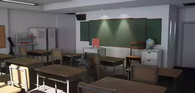 Unreal School Classroom