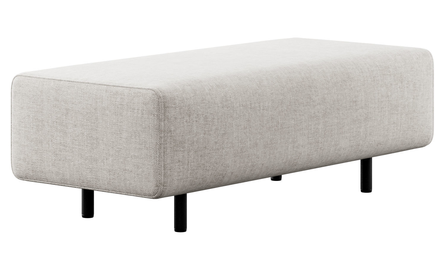 Block Party Lounge Bench by Poppin 3D model_19