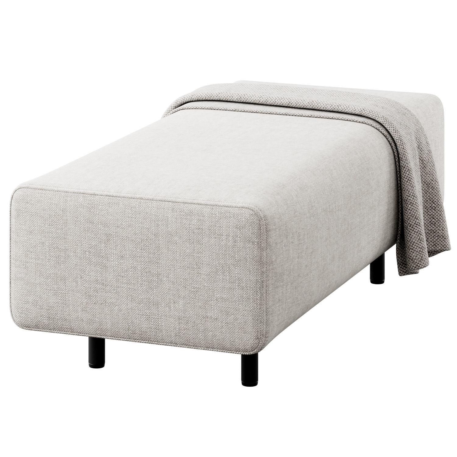 Block Party Lounge Bench by Poppin 3D model_5