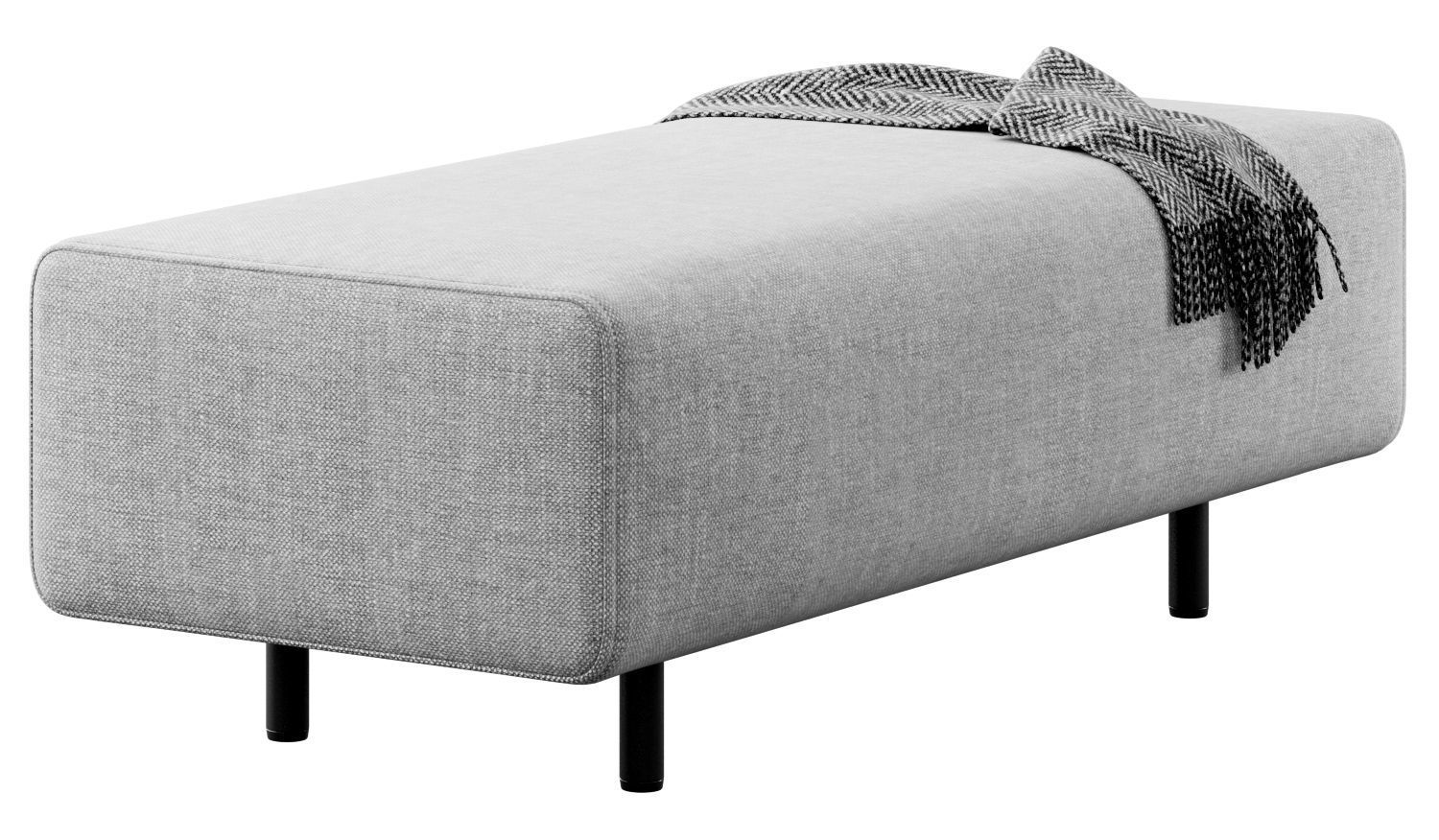 Block Party Lounge Bench by Poppin 3D model_10