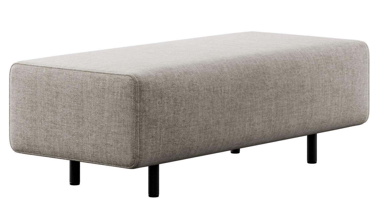 Block Party Lounge Bench by Poppin 3D model_17