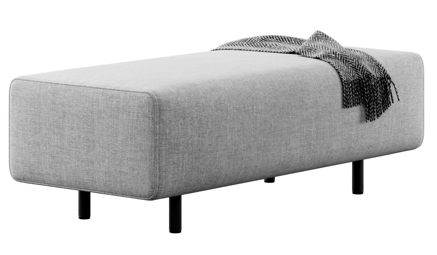 Block Party Lounge Bench by Poppin 3D model_16