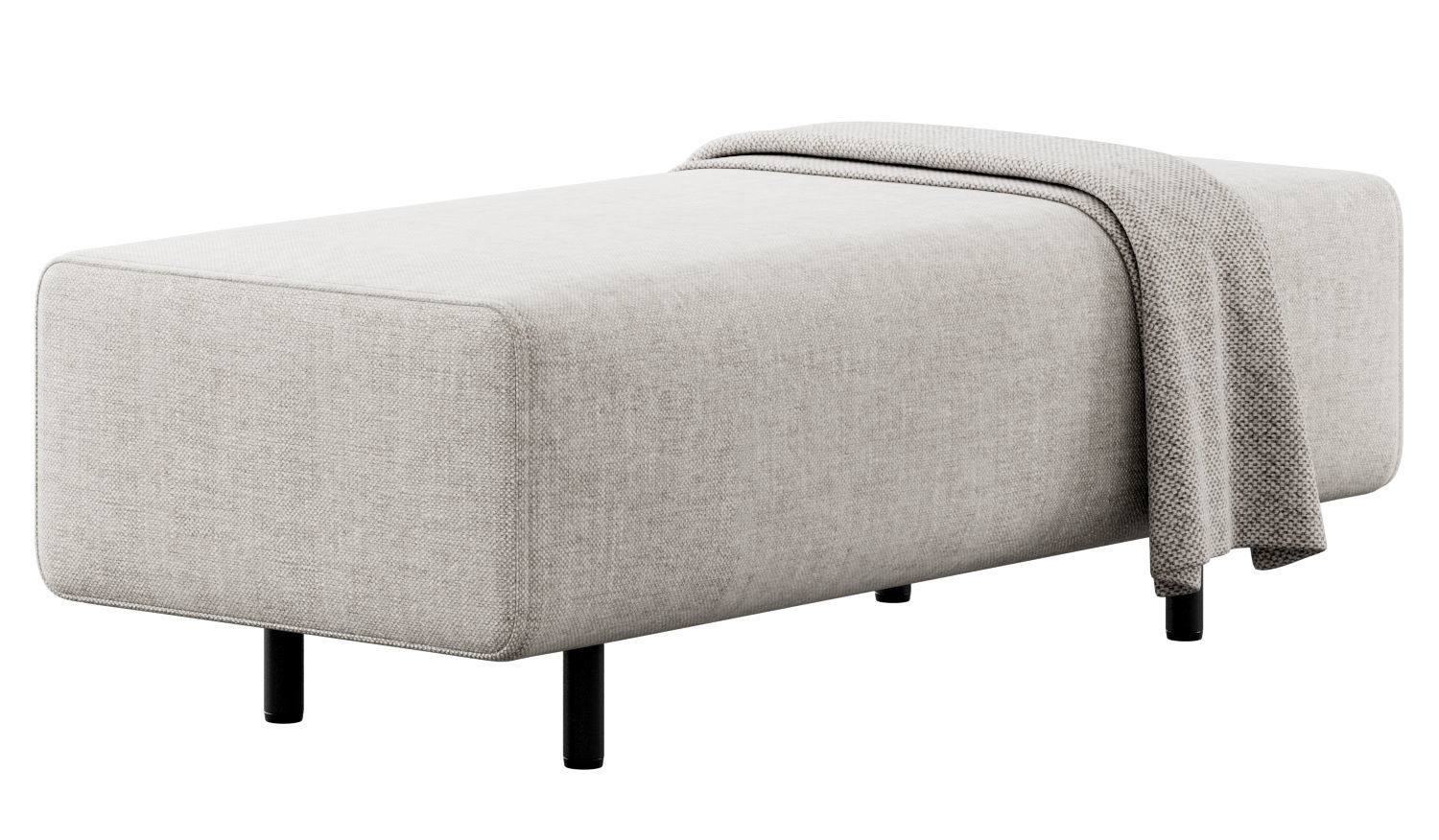 Block Party Lounge Bench by Poppin 3D model_11