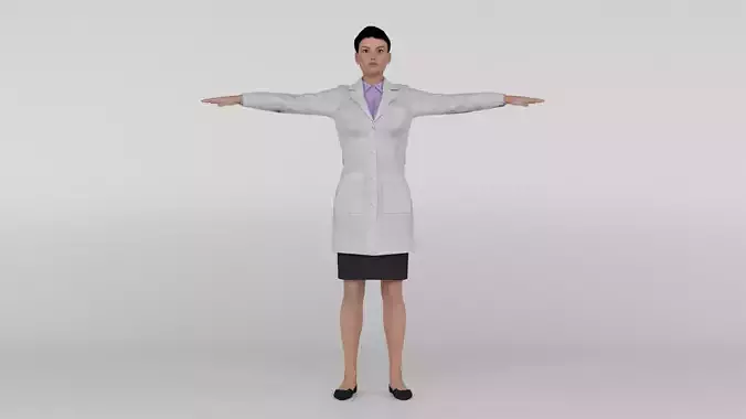 Female Doctor 3D model