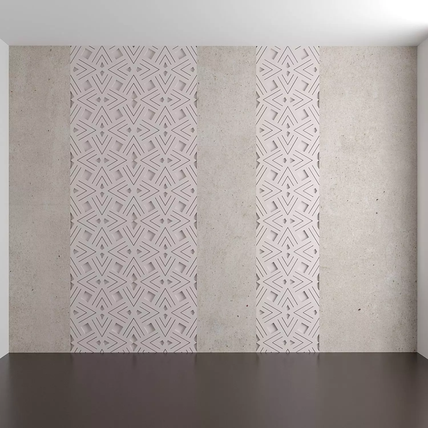 Wall Panel 1 Low-poly 3D model_0