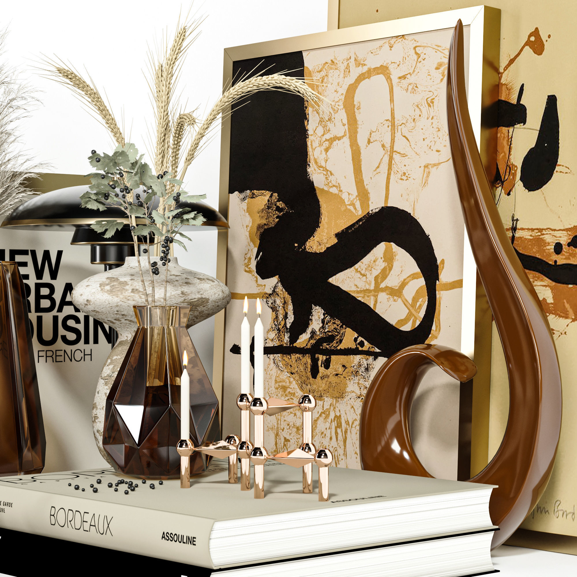 decorative set Vol005 Free 3D model_1