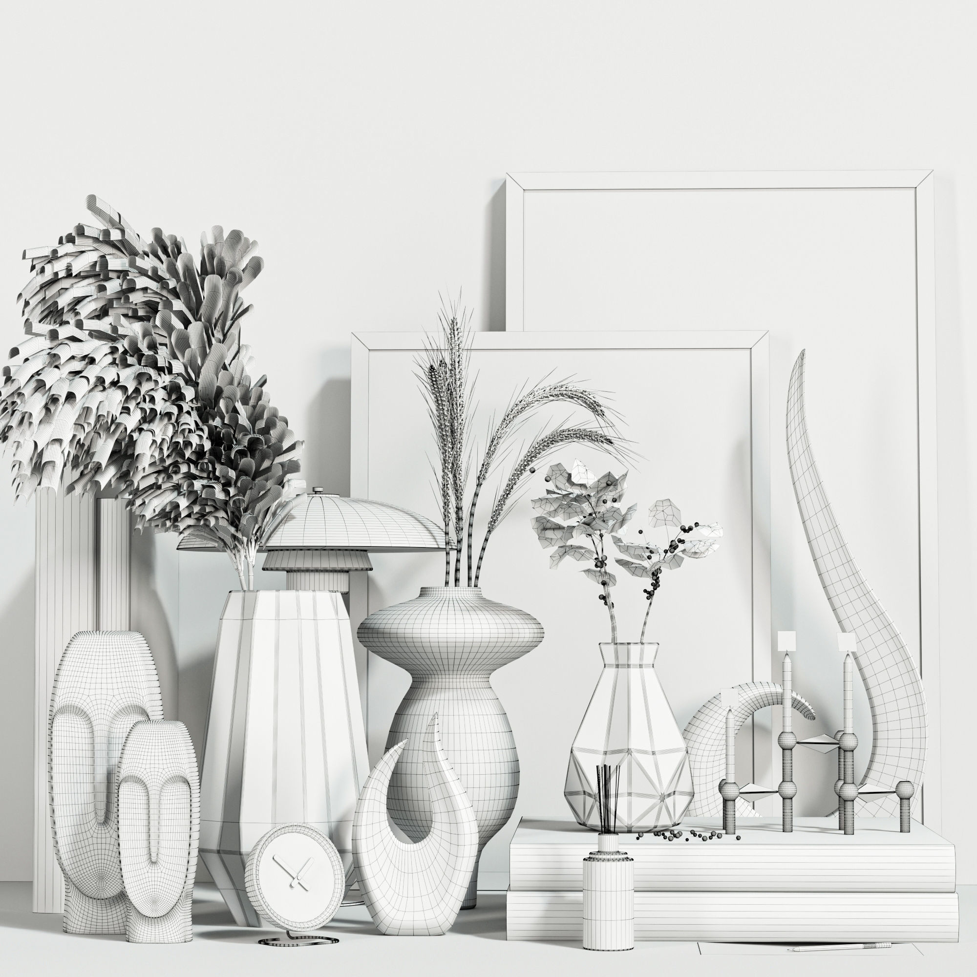 decorative set Vol005 Free 3D model_4