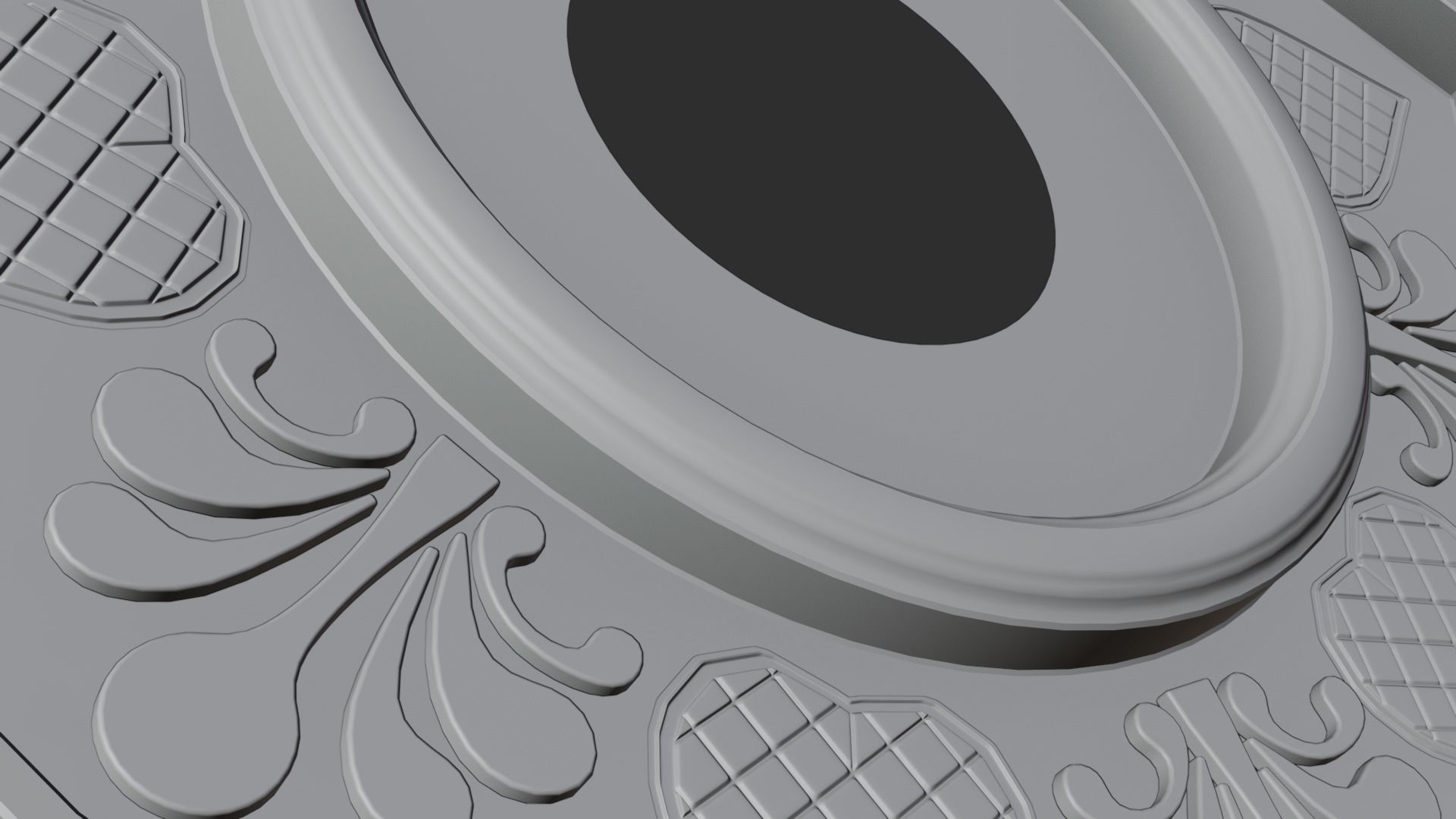 Ceiling pop design for fan and light   interior design  3D model_8