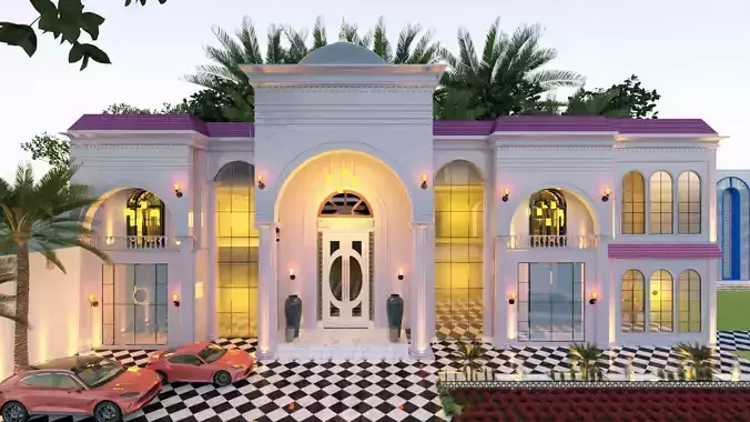Modern House villas 3D model