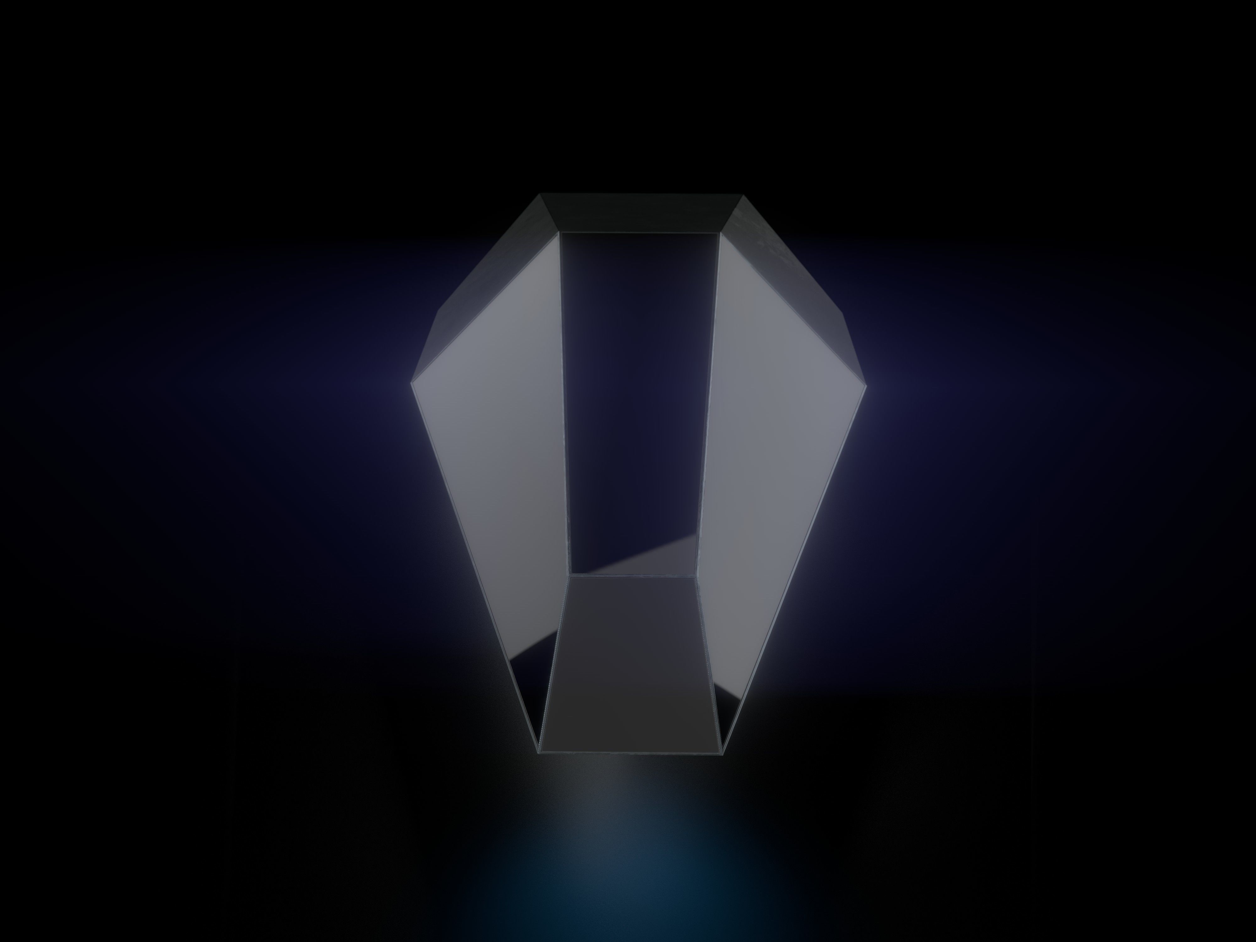 Small Spacecraft Low-poly 3D model_10