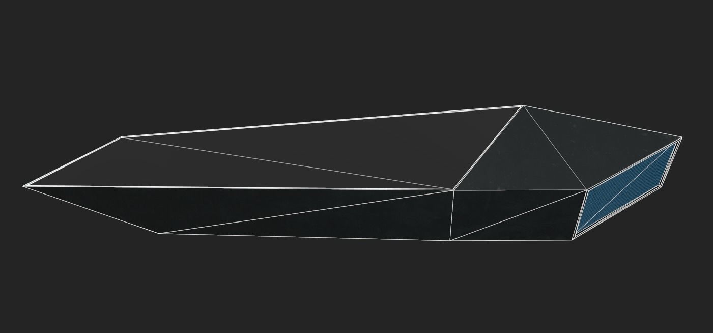 Small Spacecraft Low-poly 3D model_13