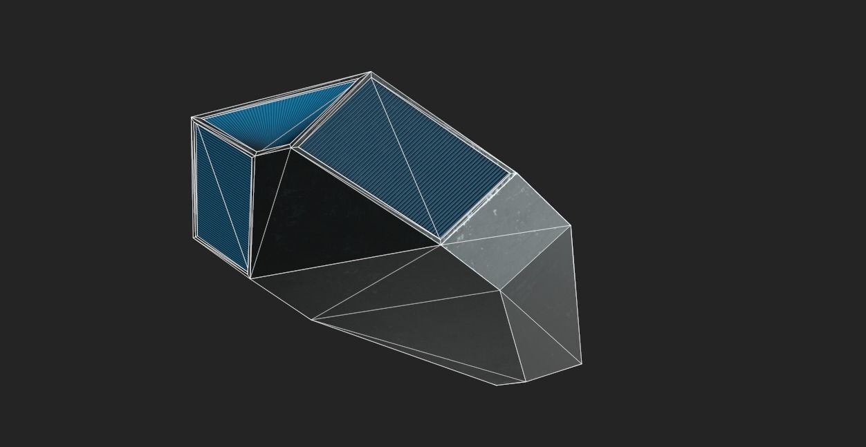 Small Spacecraft Low-poly 3D model_15