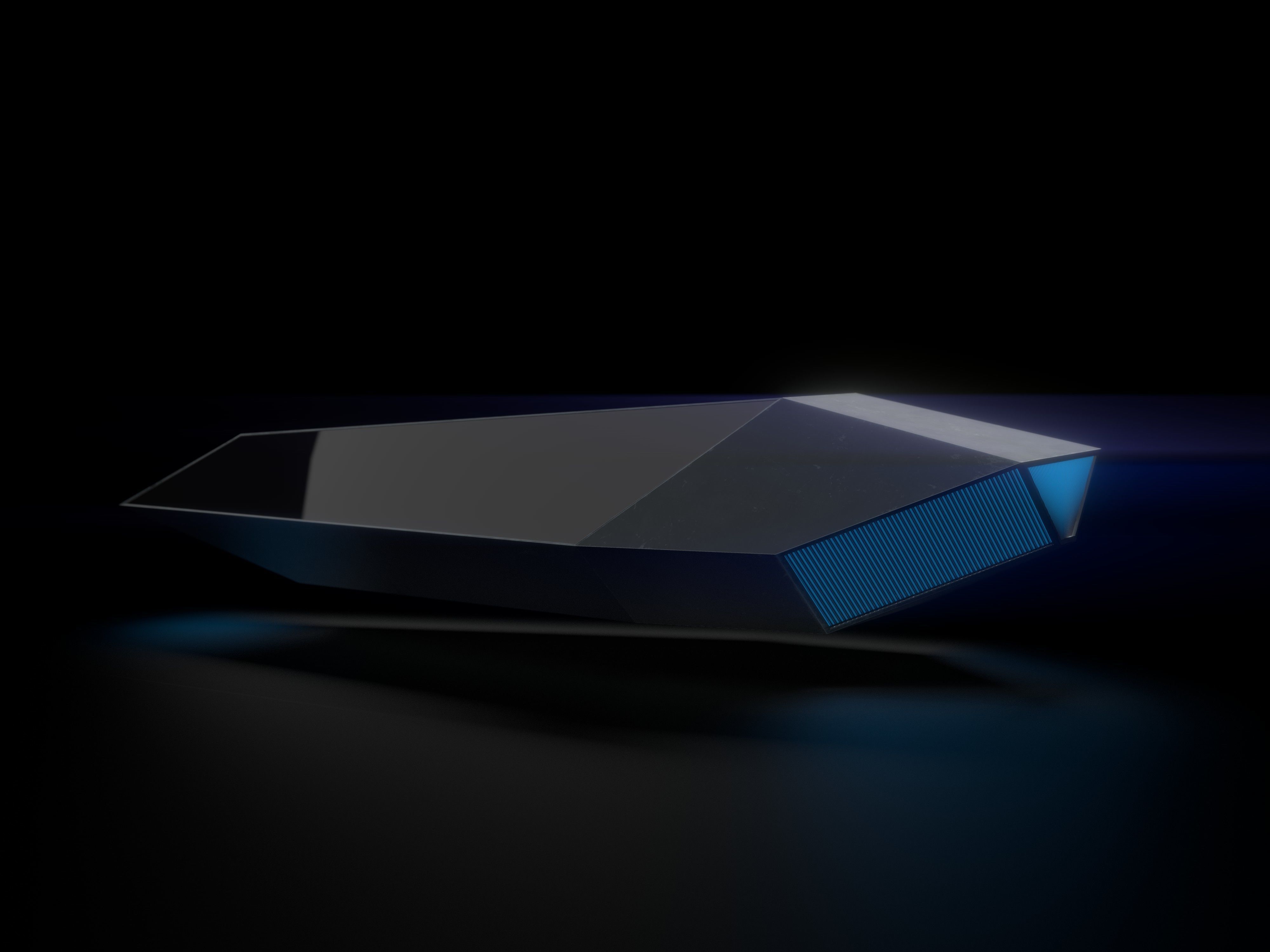 Small Spacecraft Low-poly 3D model_5