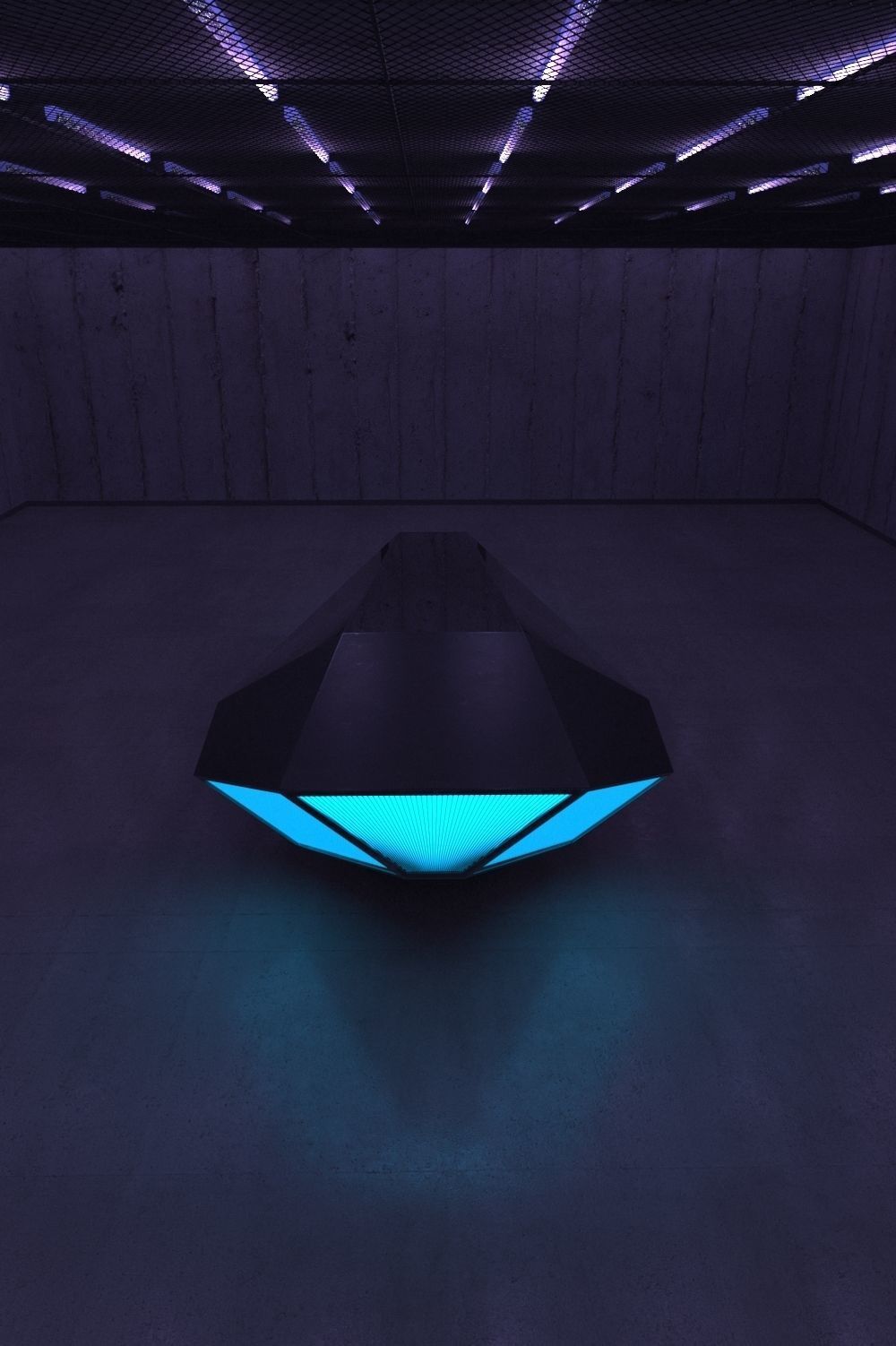 Small Spacecraft Low-poly 3D model_2