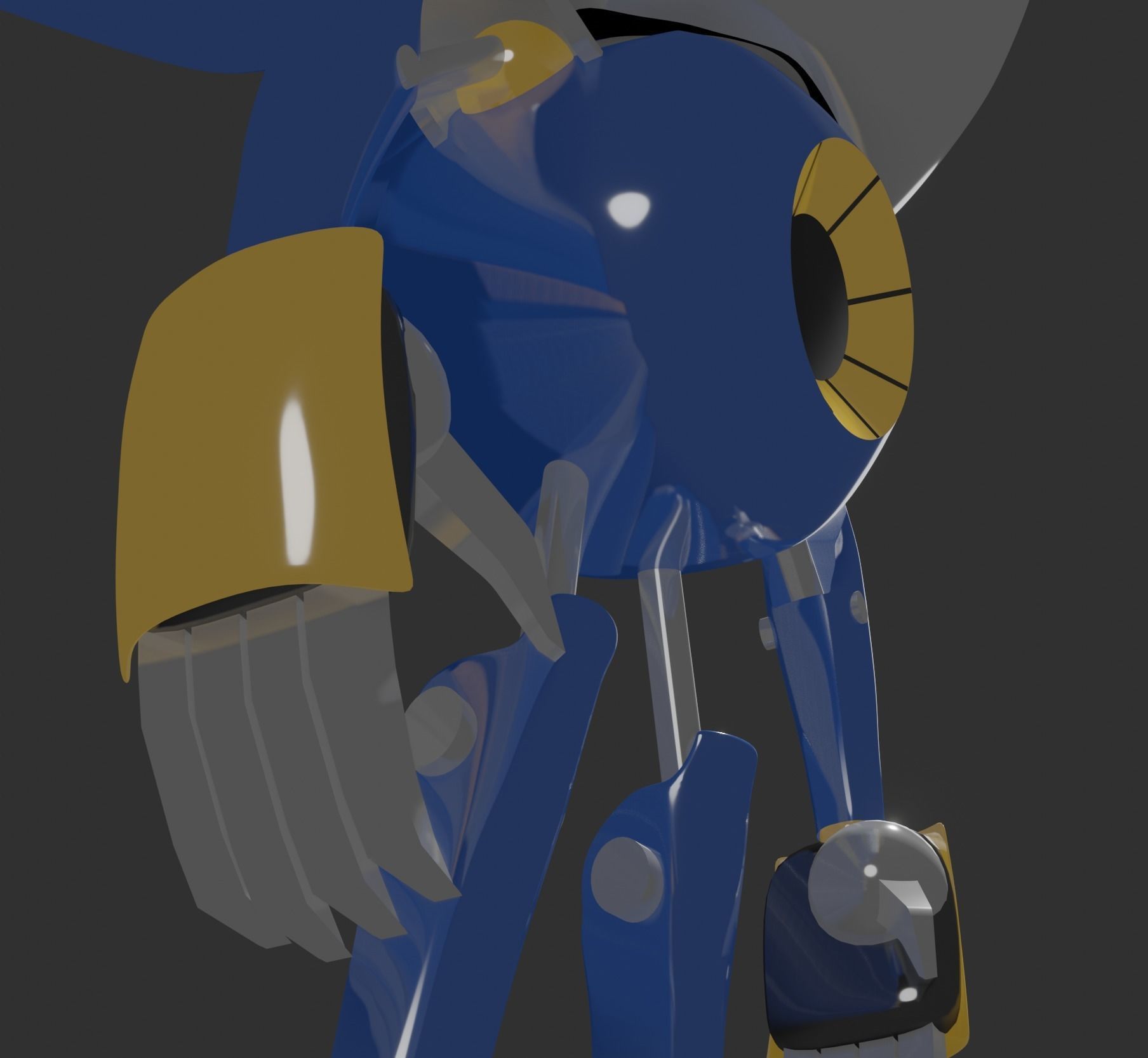 Metal Sonic-sonic menia style Free 3D model_15