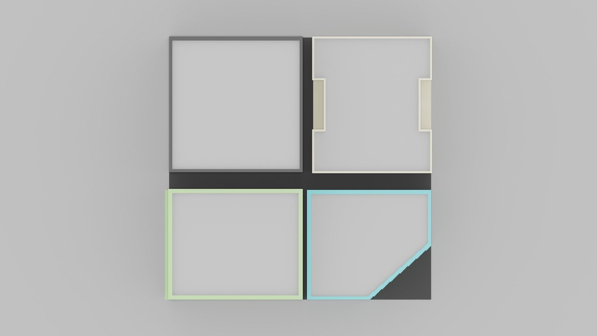 Voxel City Low-poly 3D model_22