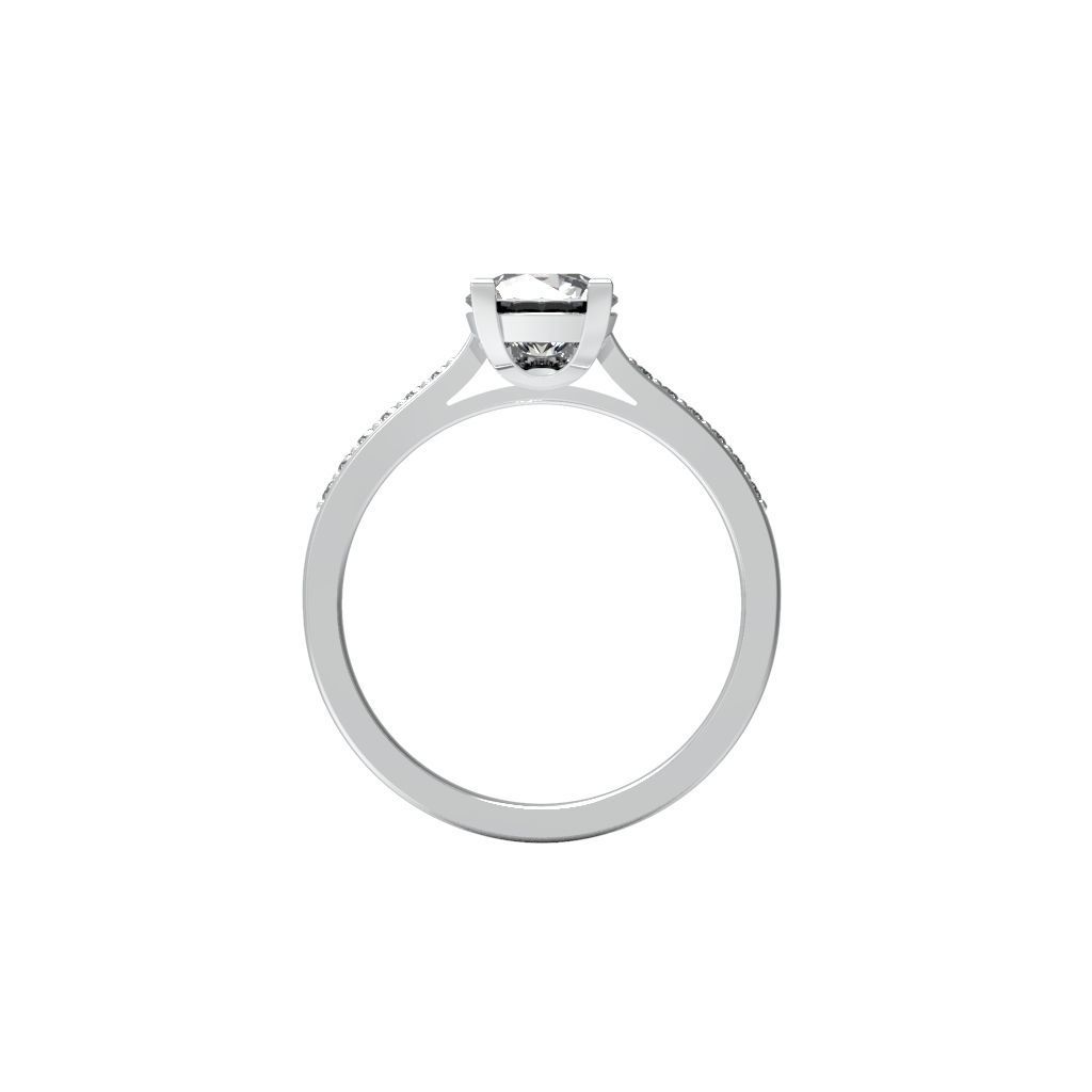 Engagement Diamond 3D STL Ring JEWELLERY 6 3D print model 3D print model_1