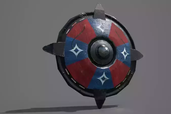 Low Poly Buckler shield
