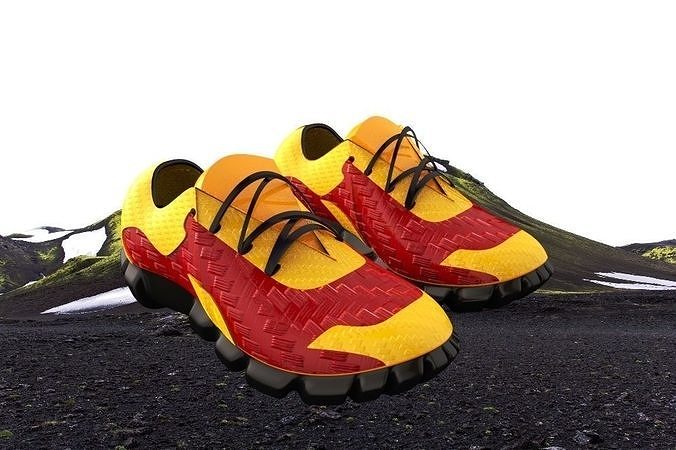 Buskin running shoes 3D print model