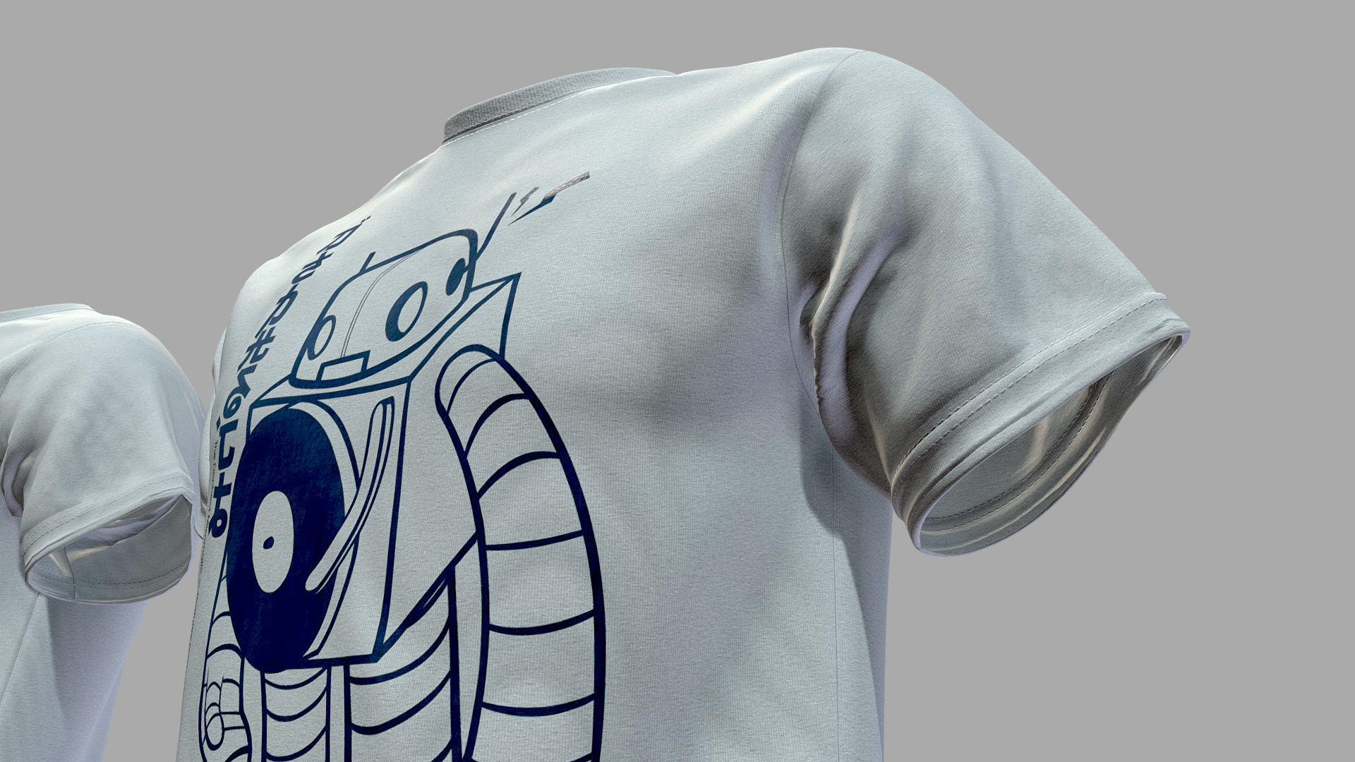 Tshirt three t - shirts Low-poly 3D model_6